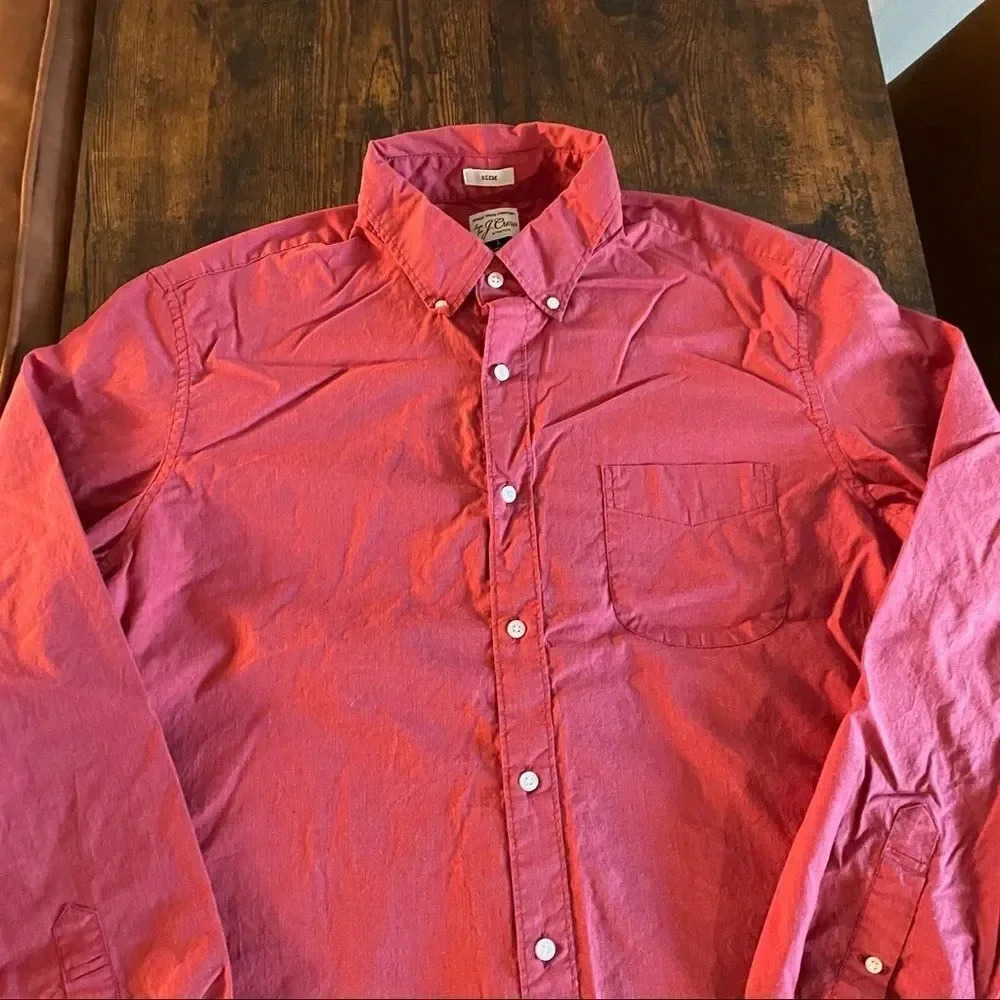 JCrew red button down  - Picture 12 of 14